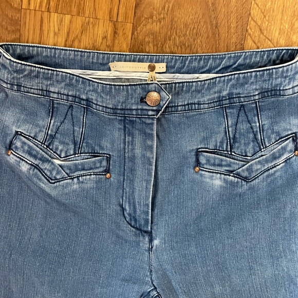 Anthropologie Leifsdottir High Waisted Wide Leg  Stretch Jean - Picture 3 of 7